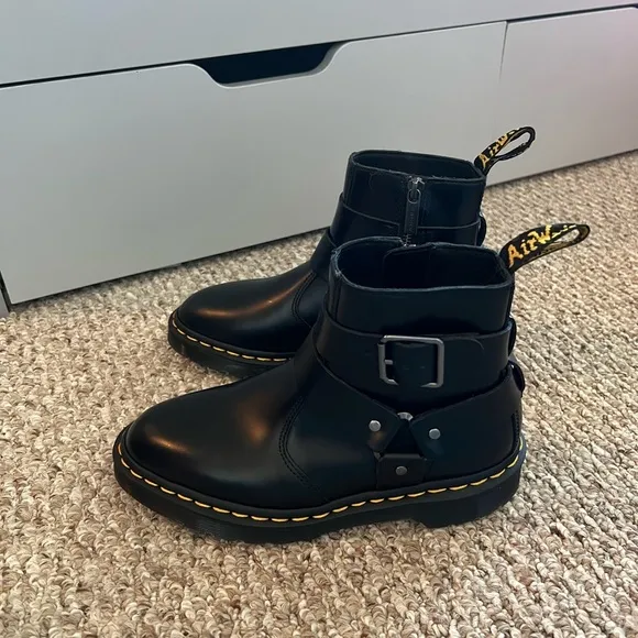 Dr. Martens Jaimes Leather Harness Chelsea Boots