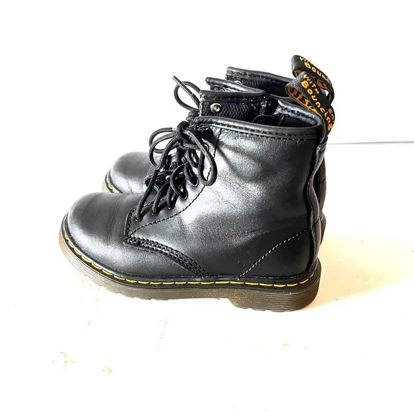 Dr. Martens Kids 1460 Black Patent Leather Boots
