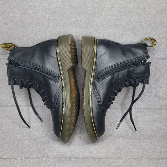 Dr. Martens Kids 1460 J Leather Lace-Up Combat Boots Size US 3 Youth Boys Girls
