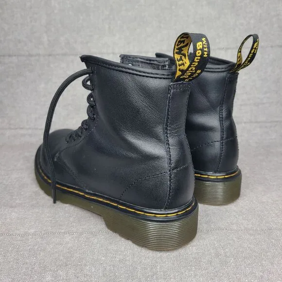 Dr. Martens Kids 1460 J Leather Lace-Up Combat Boots Size US 3 Youth Boys Girls