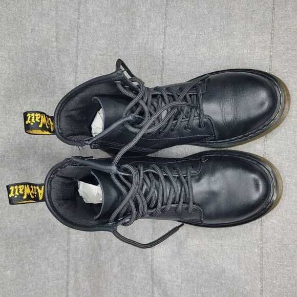 Dr. Martens Kids 1460 J Leather Lace-Up Combat Boots Size US 3 Youth Boys Girls