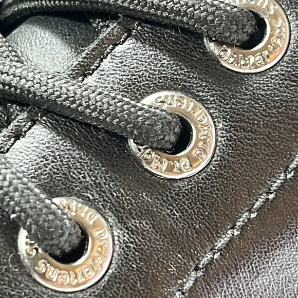 Dr Martens Luana Moto Combat Boots, Leather Wom 8