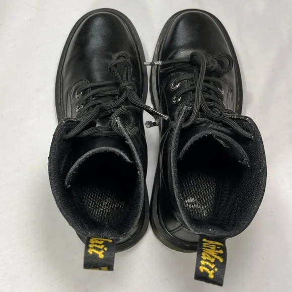 Dr Martens Luana Moto Combat Boots, Leather Wom 8