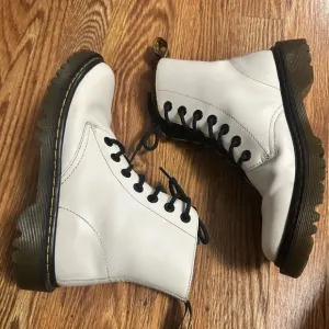 Dr. Martens Luana White Combat Boots Women's Size US 8