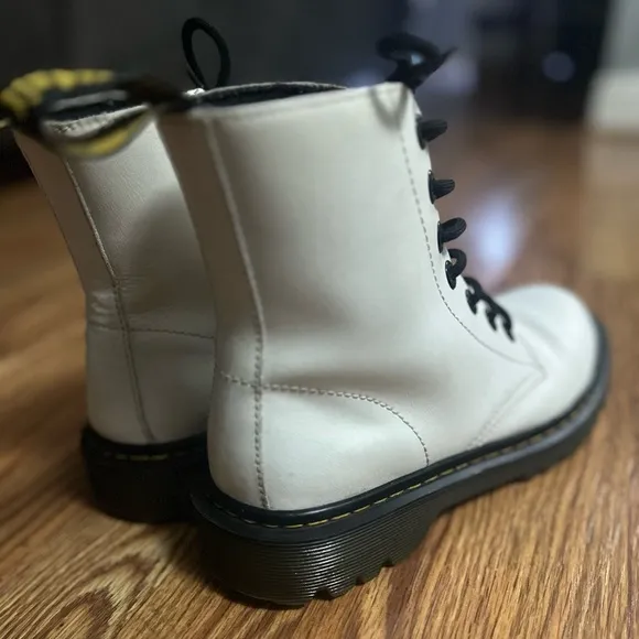 Dr. Martens Luana White Combat Boots Women's Size US 8