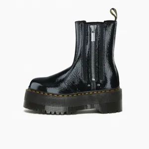 Dr Martens Max Distressed Patent Chelsea Platform Boots Size 9 Size 11 NEW