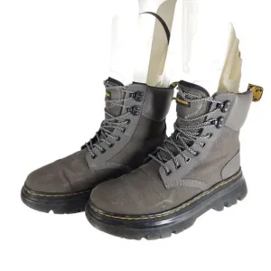 Dr. Martens Men's Tarik US9 Gray Lace-Up Ankle Utility Combat Boots Womens 10