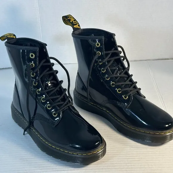 Dr Martens New Shiny Black M-9 L-10