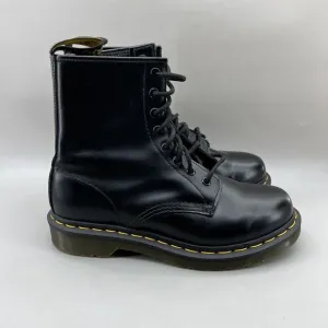 Dr Martens Original 1480 Combat Boots Women's Size 8 Black Leather Airwair Shoes