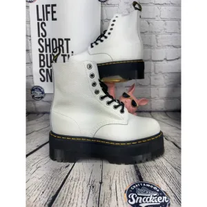Dr Martens Pascal Max Platform Combat Boots Womens 10 | Mens 9 EU 42 White NEW