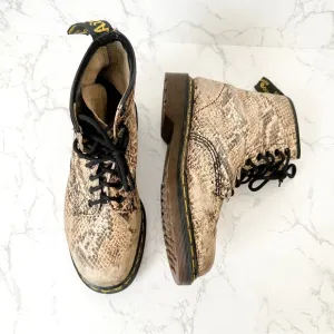 Dr Martens | Pascal Snack Print Leather Combat Boots