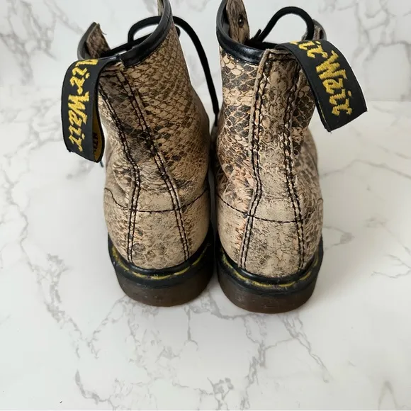 Dr Martens | Pascal Snack Print Leather Combat Boots