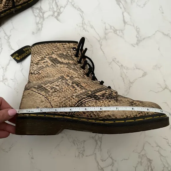 Dr Martens | Pascal Snack Print Leather Combat Boots