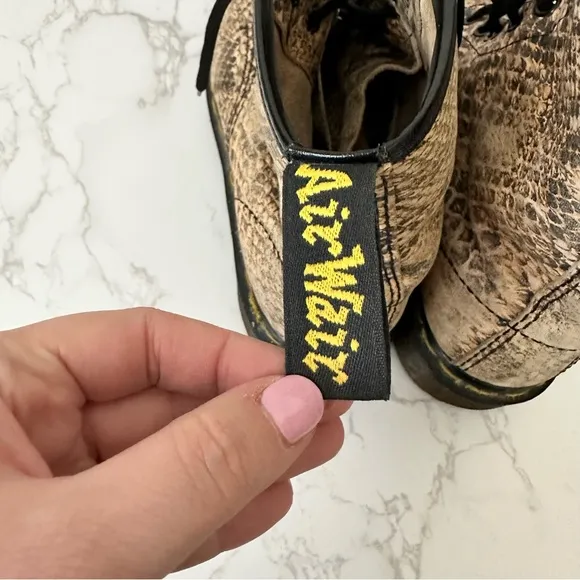 Dr Martens | Pascal Snack Print Leather Combat Boots