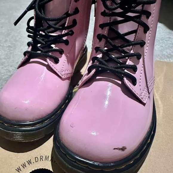 Dr. Martens Pink Combat Boots