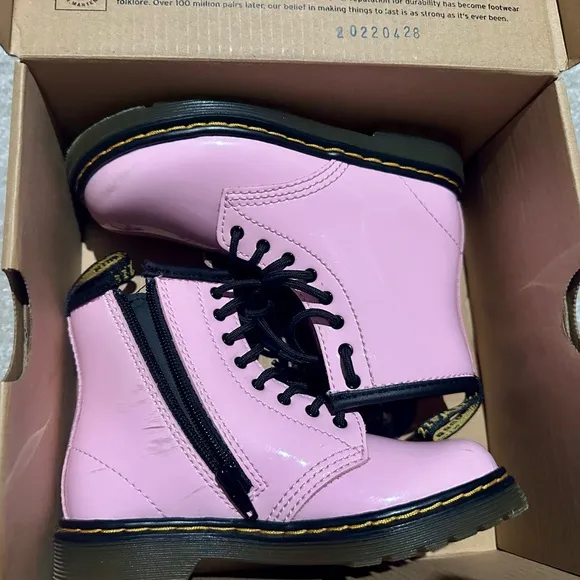 Dr. Martens Pink Combat Boots