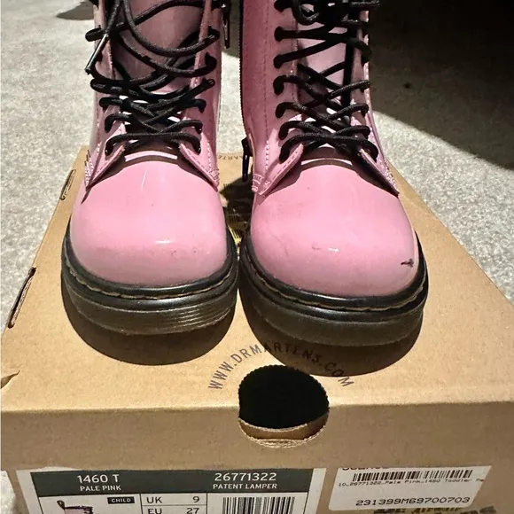 Dr. Martens Pink Combat Boots