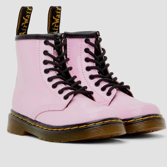Dr. Martens Pink Combat Boots
