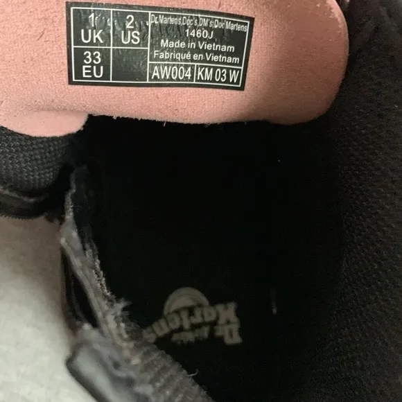 DR MARTENS PINK COMBAT LACE UP BOOTS