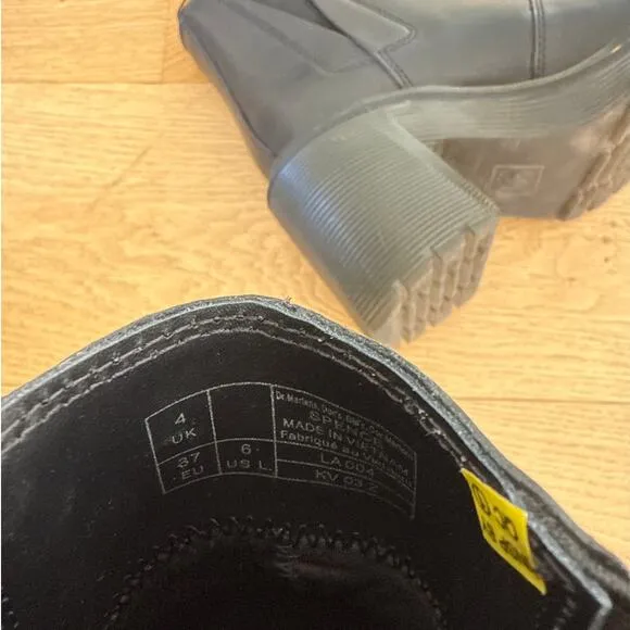 Dr Martens - Spence Leather Flared Heel Chelsea Boots in Black