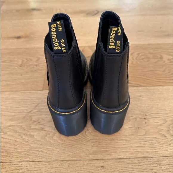 Dr Martens - Spence Leather Flared Heel Chelsea Boots in Black