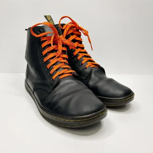 DR MARTENS Tobias Distressed Combat Boots Punk Grunge Goth Y2K Broken In Mens 9