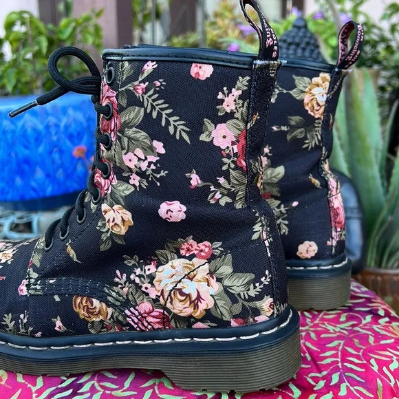 Dr. Martens Victorian Rose Floral Boots
