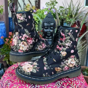 Dr. Martens Victorian Rose Floral Boots