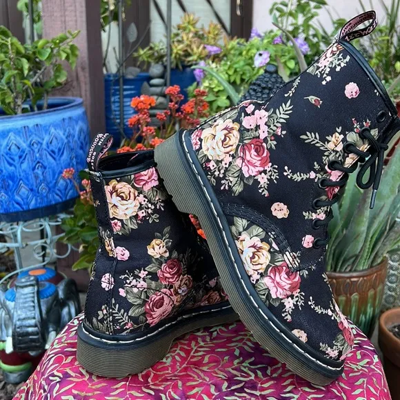 Dr. Martens Victorian Rose Floral Boots