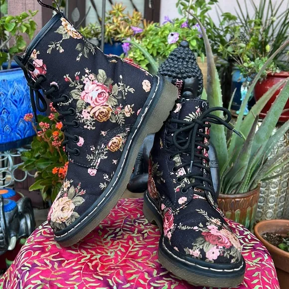 Dr. Martens Victorian Rose Floral Boots