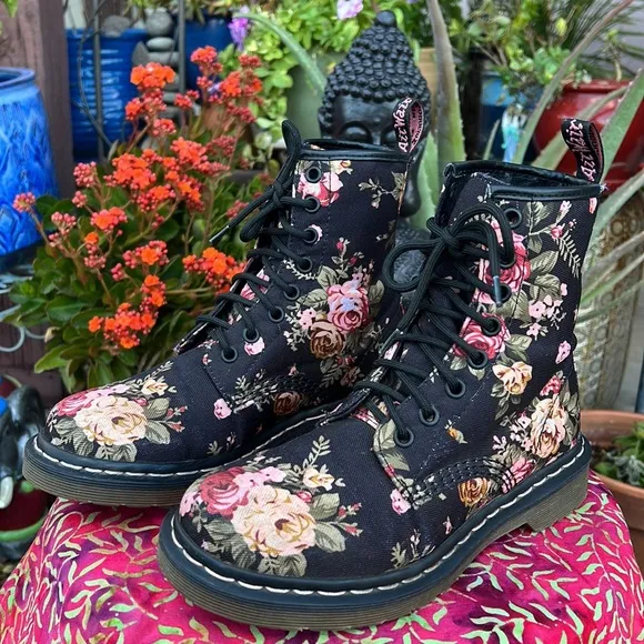 Dr. Martens Victorian Rose Floral Boots