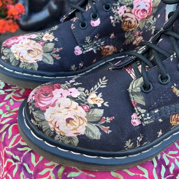 Dr. Martens Victorian Rose Floral Boots