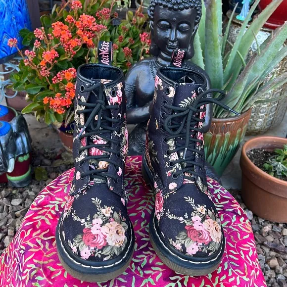 Dr. Martens Victorian Rose Floral Boots
