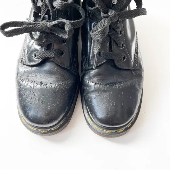 Dr. Martens Vintage 1990s Lace Up Combat Leather Boots