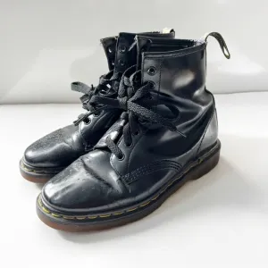 Dr. Martens Vintage 1990s Lace Up Combat Leather Boots