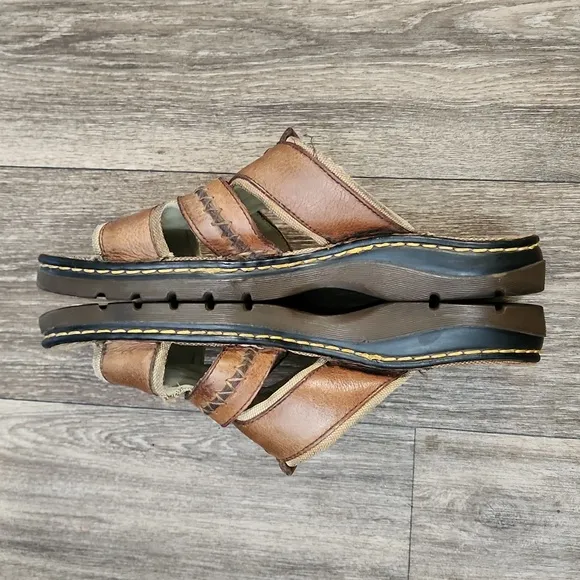 Dr. Martens Vintage Men's Tan Leather Fisherman Slip on Sandals AW004 Size 11