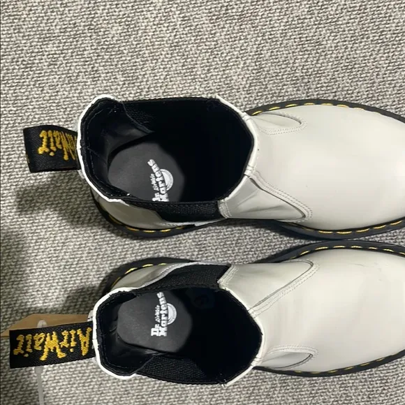 Dr. Martens White Chelsea Boots