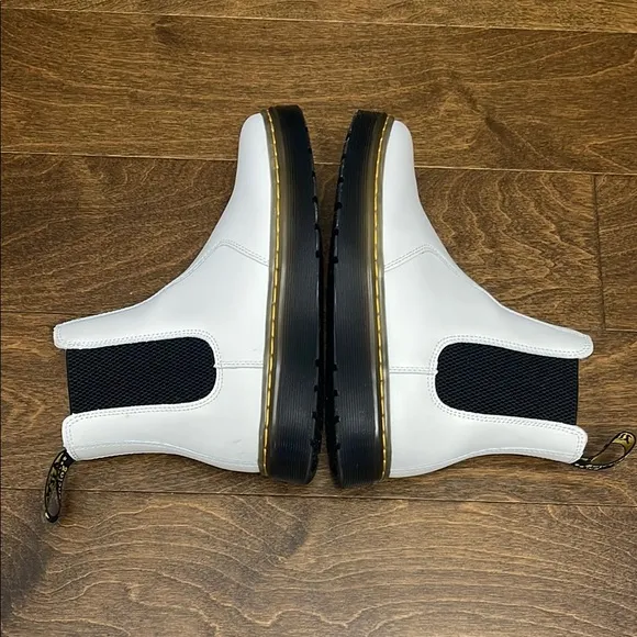 Dr. Martens White Chelsea Boots
