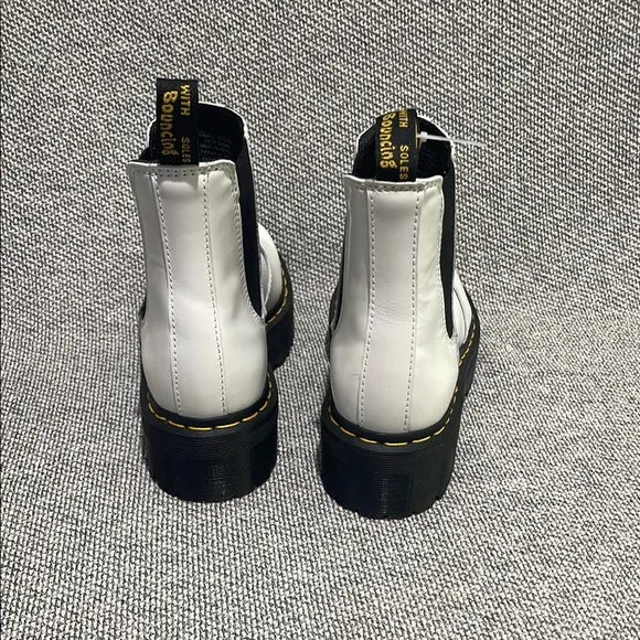 Dr. Martens White Chelsea Boots