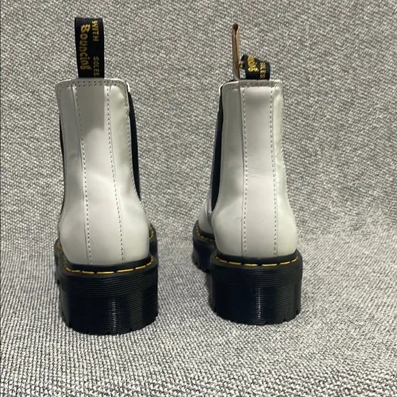 Dr. Martens White Chelsea Boots