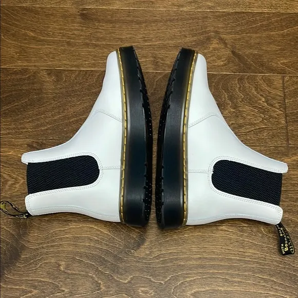 Dr. Martens White Chelsea Boots