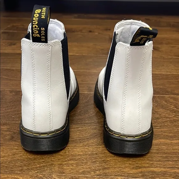 Dr. Martens White Chelsea Boots