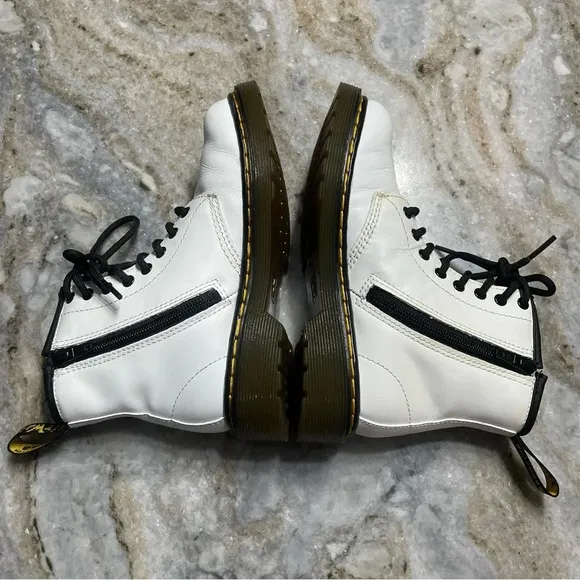 Dr. Martens White Combat Kids Boots 1460 Toddler size 13