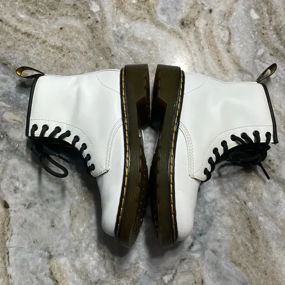 Dr. Martens White Combat Kids Boots 1460 Toddler size 13