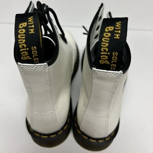 Dr Martens Women's 1460 Combat Boots White, Size US 9M, EUR 41