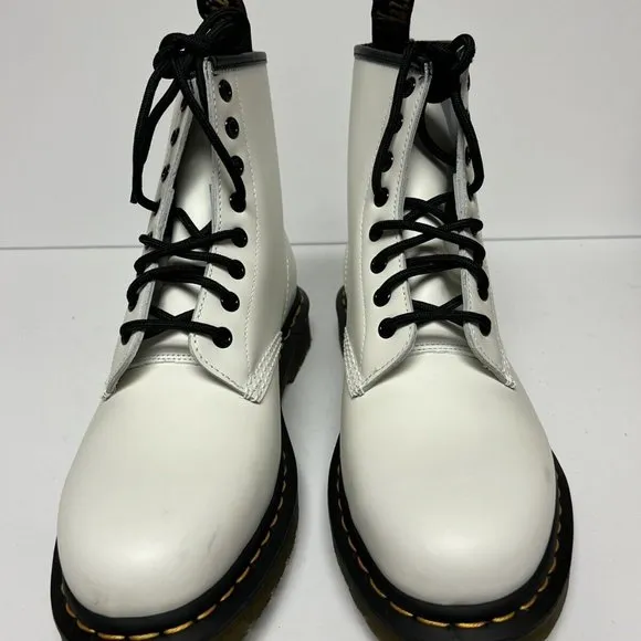 Dr Martens Women's 1460 Combat Boots White, Size US 9M, EUR 41