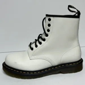 Dr Martens Women's 1460 Combat Boots White, Size US 9M, EUR 41