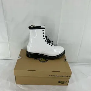 Dr. Martens Women's 1460 Pascal White Combat Boots Size 9 NIB