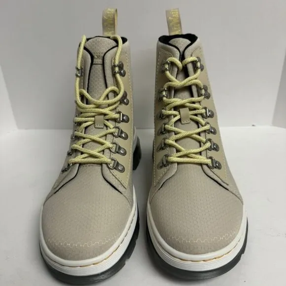 Dr Marten's Women's Combs Combat Boots Beige, Size 9M, UK 7