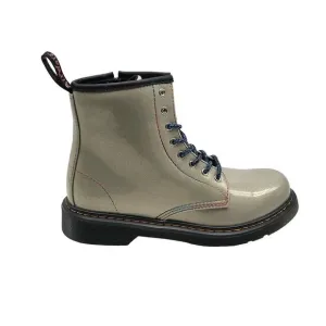 Dr. Martens Womens Silver Sparkle Rays Lace up Boots Size 5